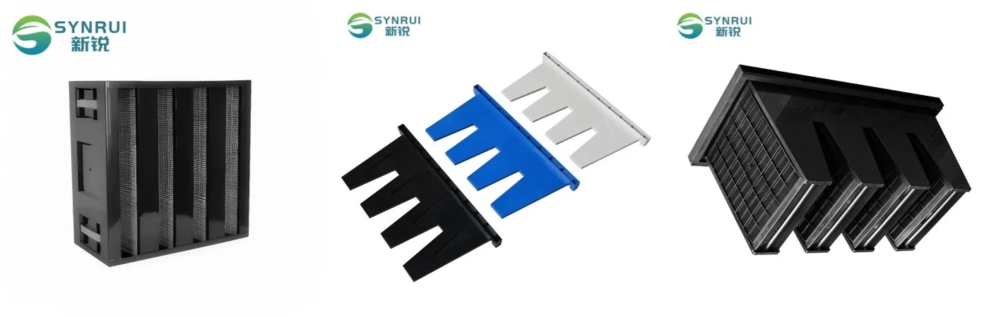 Carbon V Bank Chemical Filter Frame Carbon V Bank Chemical Filter Frame